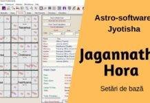 Demonstrație software Jyotisha: Jagannatha Hora (setările de bază)