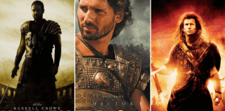 O triadă a focului : Gladiatorul, Troia și Inimă Neînfricată