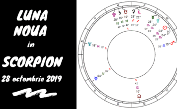 Luna Nouă în Scorpion – 28 octombrie 2019