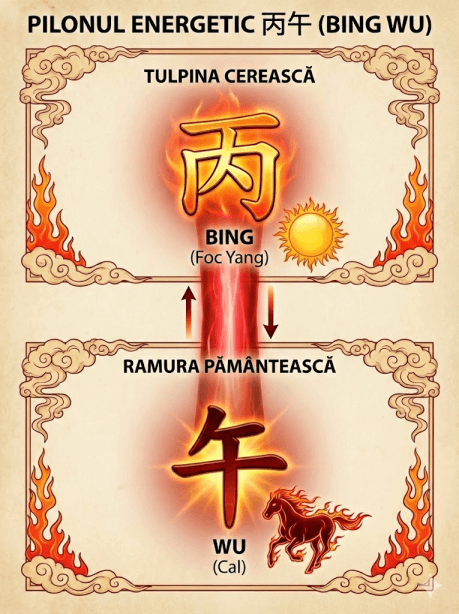 Pilonul Bing Wu - structura astrologică a Anului Calului de Foc 2026