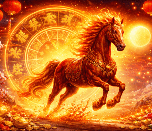 Anul Calului de Foc 2026 – O inițiere prin Energia Focului Cal de Foc sub Soarele zodiacului chinezesc – Anul Calului de Foc 2026, astrologie chineză și energii karmice